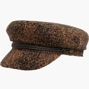 Brixton Leopard Print Fiddler Cap